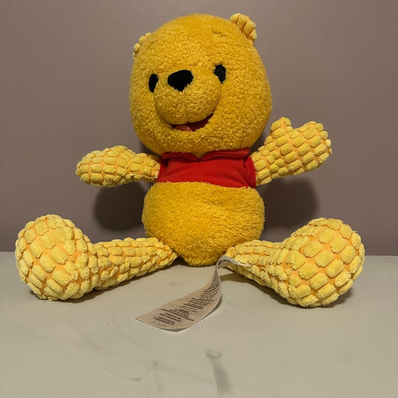 Disney Winnie the Pooh Blissful Buddies Fidget Plush Toy Yellow/Red 16’’ - Picture 5 of 5